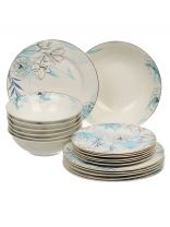 Сервиз столовый фарфор, 19 предметов, на 6 персон, Jewel, Люпин белозерный, ПС0036-03