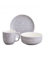 Набор посуды фарфор, 3 предмета, на 1 персону, Lefard, Sweet home, 756-482