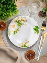 Тарелка десертная, керамика, 20 см, круглая, Шиповник, Daniks, 7435