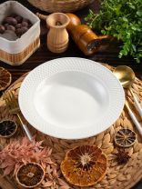 Тарелка суповая, керамика, 22 см, 0.52 л, круглая, Гринвич, Daniks, Y4-7983