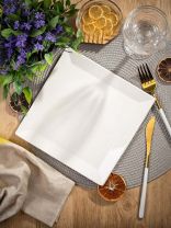 Блюдо керамика, квадратное, 20 см, белое, Грейс, Daniks, Y4-3738