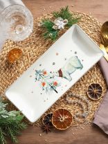 Блюдо доломит, прямоугольное, 28х12х3 см, В ожидании чуда, Daniks
