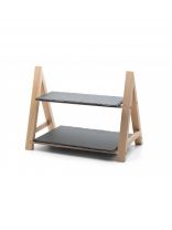 Этажерка сервировочная, 2 яруса, дерево, 27х20х36 см, Apollo, Tapas, TAP-12