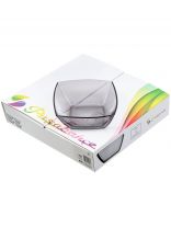 Салатник стекло, квадратный, 4 шт, 6.5 см, 16х16 см, Gray, Pasabahce, 53066