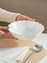 Салатник стеклокерамика, круглый, 20х5.5 см, 0.9 л, Кристалл, Daniks