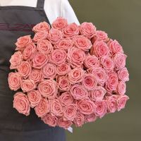 51 нежно-розовая роза 60см Софи Лорен