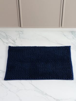 Коврик для ванной, 0.4х0.6 м, полиэстер, темно-синий, Silvano, Super Bobbel, Y4-11236