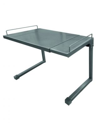 Полка-стеллаж металл, 32х35х47 см, настольная для СВЧ, серый, Исток, ЭДМ13