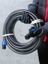 Шланг напорно-всасывающий, ПВХ, диаметр 25 мм, с обратным клапаном, в ассортименте, Tuboflex, 11 м