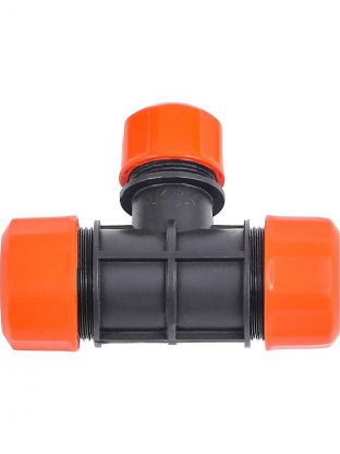 Тройник цанговый 3/4"-3/4"-1/2", Жук, 4039-00