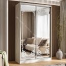 Шкаф-купе Тринити 4 (1,35 м) Дуб крафт белый