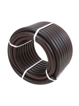 Шланг поливочный, 1 '', внутренний d25 мм, 6 атм, армированный, 25 м, 3 слоя, Жук, Оптима, черный, 325678-00