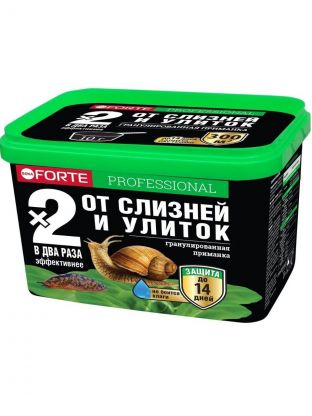 Инсектицид от улиток и слизней, от вредителей, гранулы, 300 г, ведро, Bona Forte