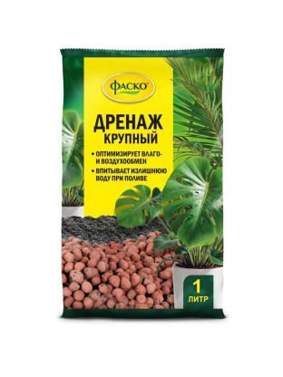 Дренаж керамзитовый крупный, 1 л, Фаско