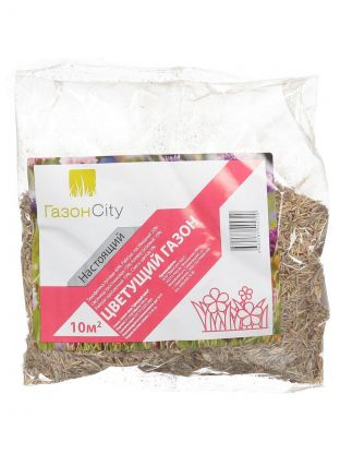 Семена Газон, Настоящий Цветущий, 300 г, пакет, ГазонCity