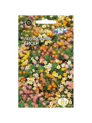 Семена Цветы, Лептосифон, Бисер, 0.2 г, цветная упаковка, Седек