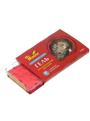 Родентицид Mr.Mouse, от грызунов, с эффектом мумификации, 120 мл, гель