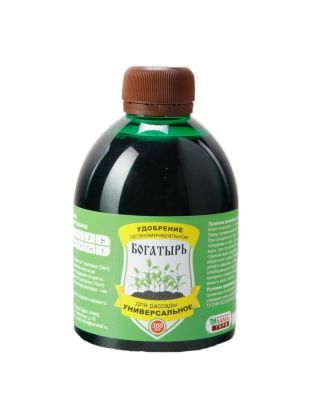 Удобрение Богатырь, для рассады, универсальное, органоминеральное, 300 мл, Лама Торф