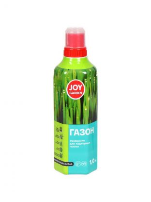 Удобрение Газон, для газона, жидкость, 1 л, Joy