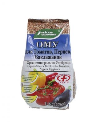 Удобрение для томатов,перцев,баклажан, органоминеральное, 1 кг, БХЗ