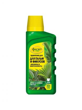 Удобрение Цветочное Счастье, для пальм и фикусов, минеральное, жидкость, 285 мл, Фаско