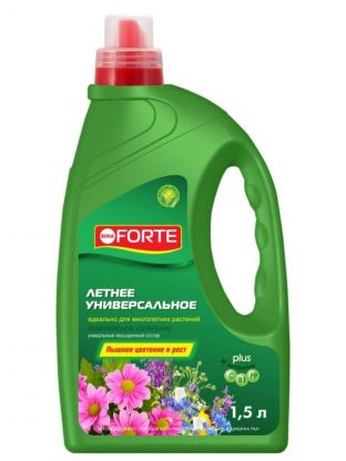 Удобрение универсальное, весна-лето, минеральное, жидкость, 1.5 л, Bona Forte