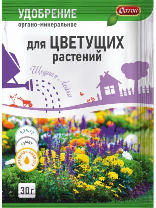 Удобрение Тукосмесь, для цветущих растений, органоминеральное, 30 г, Ортон
