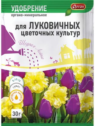 Удобрение Тукосмесь, для луковичных цветочных культур, органоминеральное, 30 г, Ортон