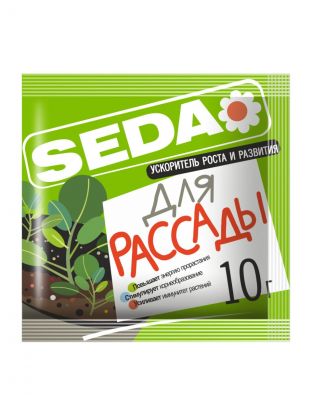 Удобрение Ускоритель роста, для рассады, таблетки, 10 г, Seda