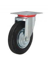 Колесо промышленное резина PR, 100 мм, SC 42, поворотное, Mawipro