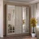 Шкаф-купе Маэстро (1,70 м) Ясень шимо тёмный/Ясень шимо светлый