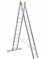 Лестница 2 секции, 12 ступеней, алюминий, 6.06 м, 150 кг, Alumet, P2 9212