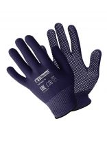 Перчатки полиэстер, ПВХ покрытие, микроточка, Fiberon, европодвес