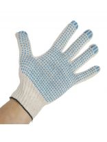 Перчатки х/б, ПВХ покрытие, точка, 10 класс вязки, 4 нити, Золотая перчатка