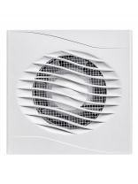 Вентилятор вытяжной настенный, Event, установочный диаметр 100 мм, 13 Вт, 130 м3/ч, обратный клапан, Волна, 100Сок