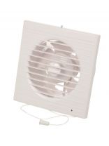 Вентилятор вытяжной настенный, выключатель, Viento, установочный диаметр 125 мм, 18 Вт, 240 м3/ч, обратный клапан, 125СКВ