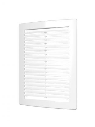 Решетка вентиляционная пластик, 200х200 мм, с сеткой, ERA, 2020РЦ