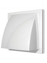 Выход стенной пластик, вентиляционный, установочный диаметр 100 мм, с обратным клапаном, белый, ERA, 1515К10ФВ