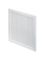 Решетка вентиляционная пластик, 150х150 мм, с сеткой, Viento, 1515TRU