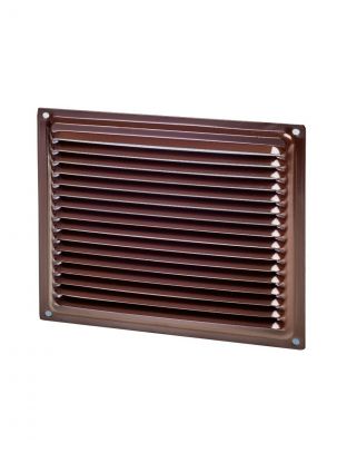 Решетка вентиляционная металл, 175х175 мм, коричневая, Event, 1717ВРС