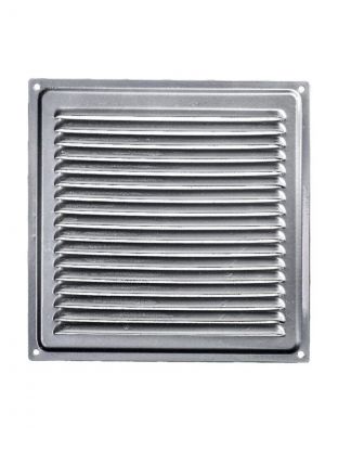 Решетка вентиляционная металл, 100х100 мм, серебро, Event, 1010ВРС