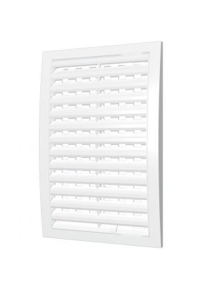 Решетка вентиляционная пластик, 200х200 мм, усиленная, регулируемая, ERA, 2020РРП