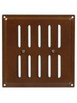 Решетка вентиляционная металл, регулируемая, 175х175 мм, коричневая, Event, 175х175ВРР