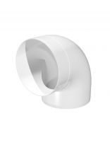 Уголок вентиляционный пластик, установочный диаметр 100 мм, 90 °, ERA, 10ККП