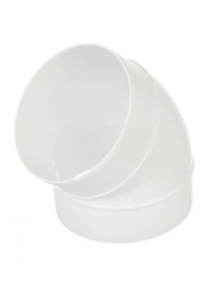 Уголок вентиляционный ABS пластик, установочный диаметр 100 мм, 45х100 мм, 45 °, Event, 100ККП