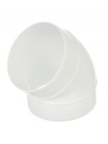 Уголок вентиляционный ABS пластик, установочный диаметр 100 мм, 45х100 мм, 45 °, Event, 100ККП