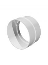 Соединитель вентиляционный пластик, установочный диаметр 125 мм, ERA, 12,5СКП