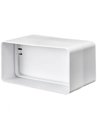 Соединитель вентиляционный пластик, 60х120 мм, обратный клапан, Event, 60120СКПО