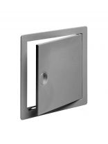 Лючок вентиляционный пластик, 150х300 мм, с ручкой, серый, Viento, ДР1530