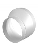 Переходник вентиляционный пластик, 100-125 мм, круглый, эксцентрический, ERA, 1012,5РЭП